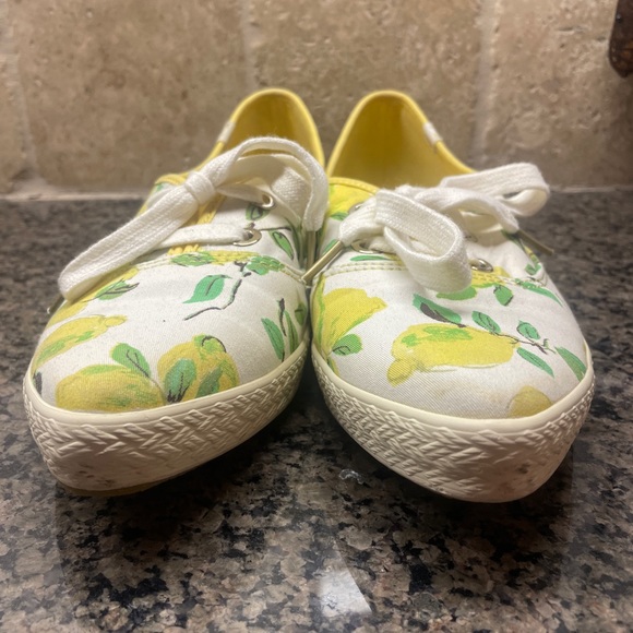 Kate Spade for Keds Lemon Print Pointed Toe Sneakers - Picture 3 of 11